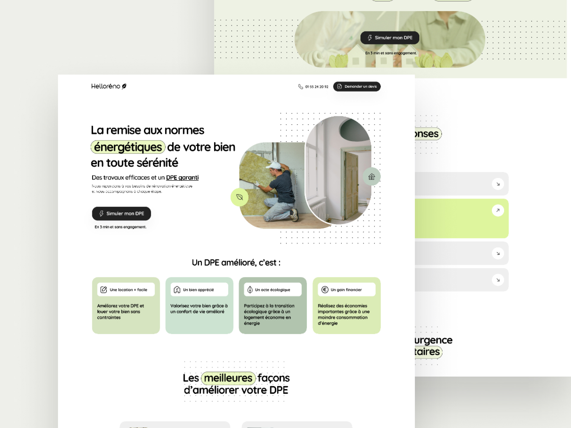Home Page, Page d'acceuil Création de site internet