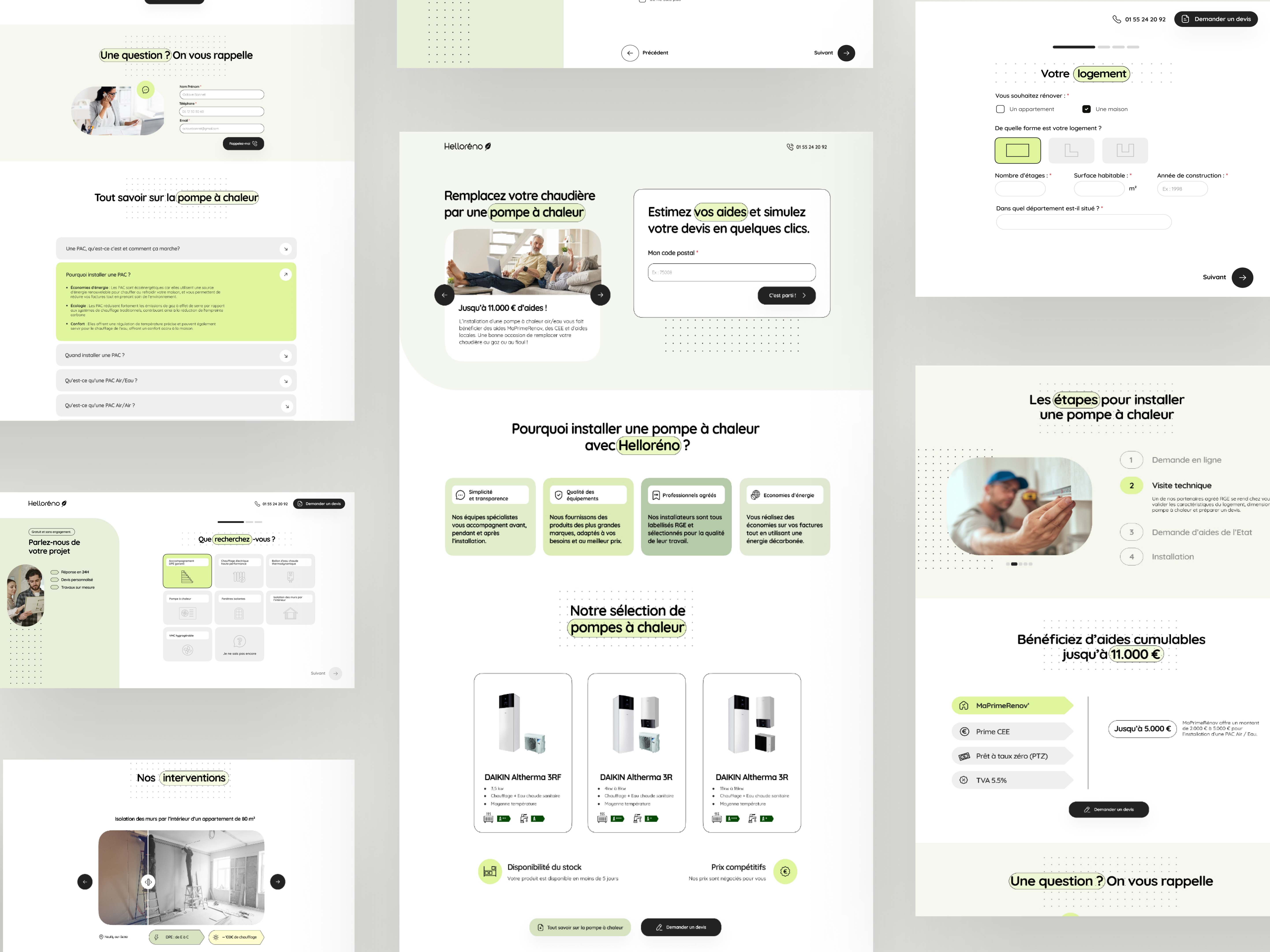 Rénovation énergétique Landing page
