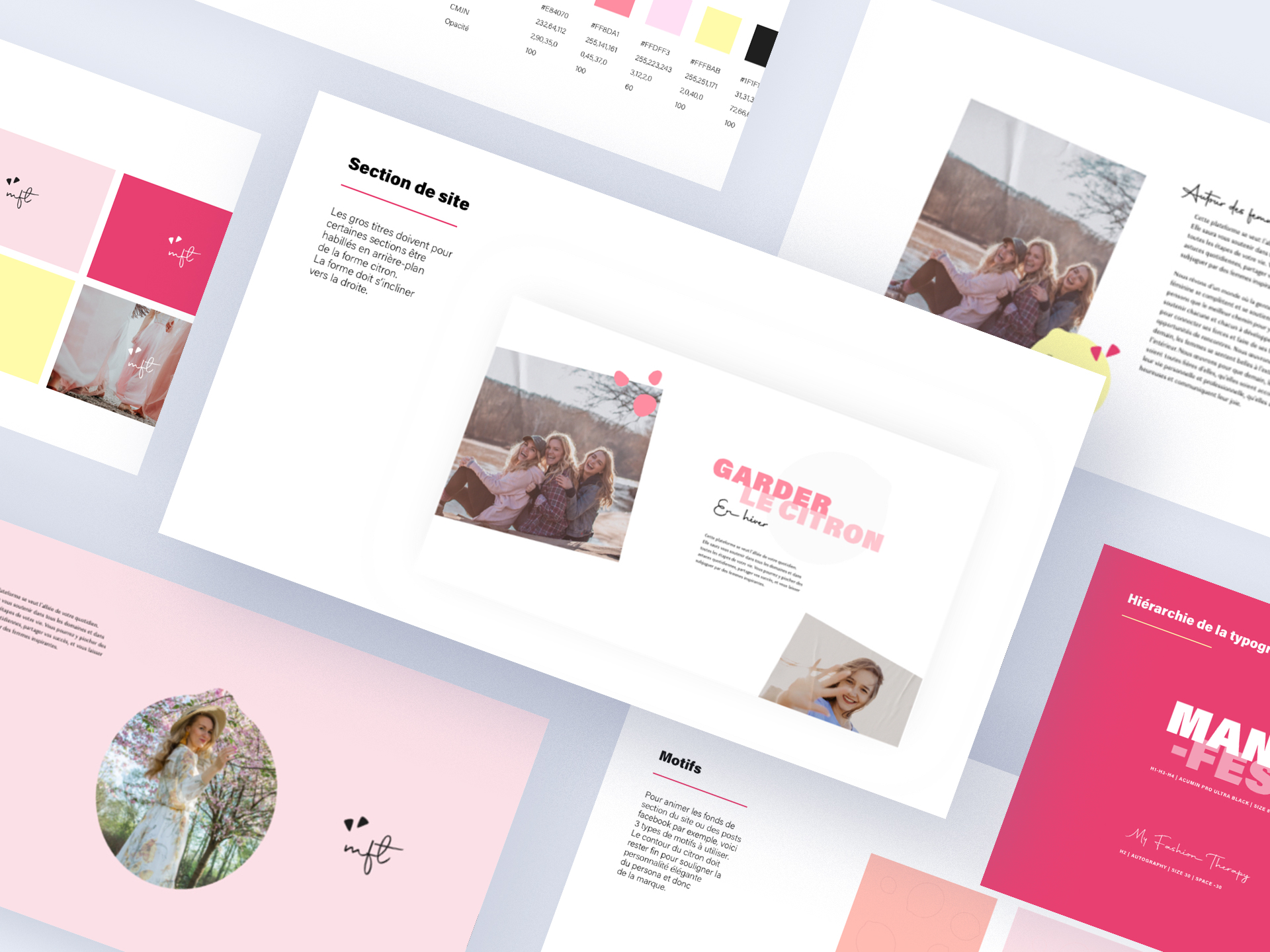 Charte graphique My Fashion Therapy by Naf Naf
