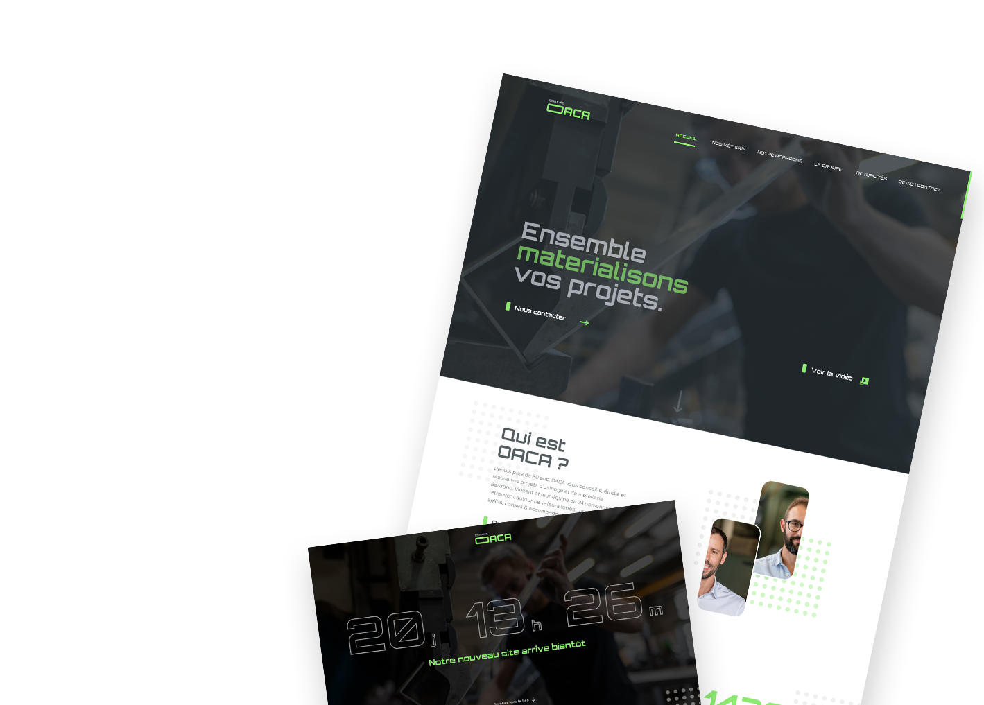 Identité, Papeterie et Site web OACA Identité visuelle, Print & Webdesign